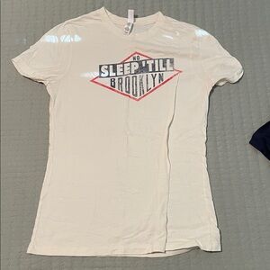 Crème Graphic T-Shirt with Brooklyn Print